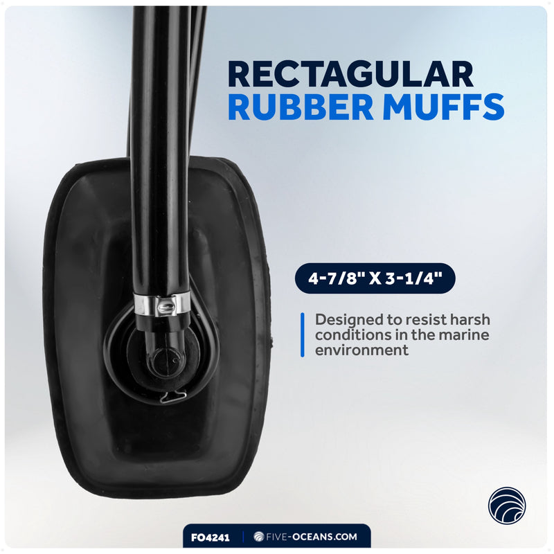 Universal Outboard Motor Flusher, Dual Feed Rectangular Muffs - FO4241 - Five Oceans
