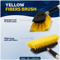 Deck Brush with Mop and Hook, Extend from 27"- 64" - FO4264 - Five Oceans
