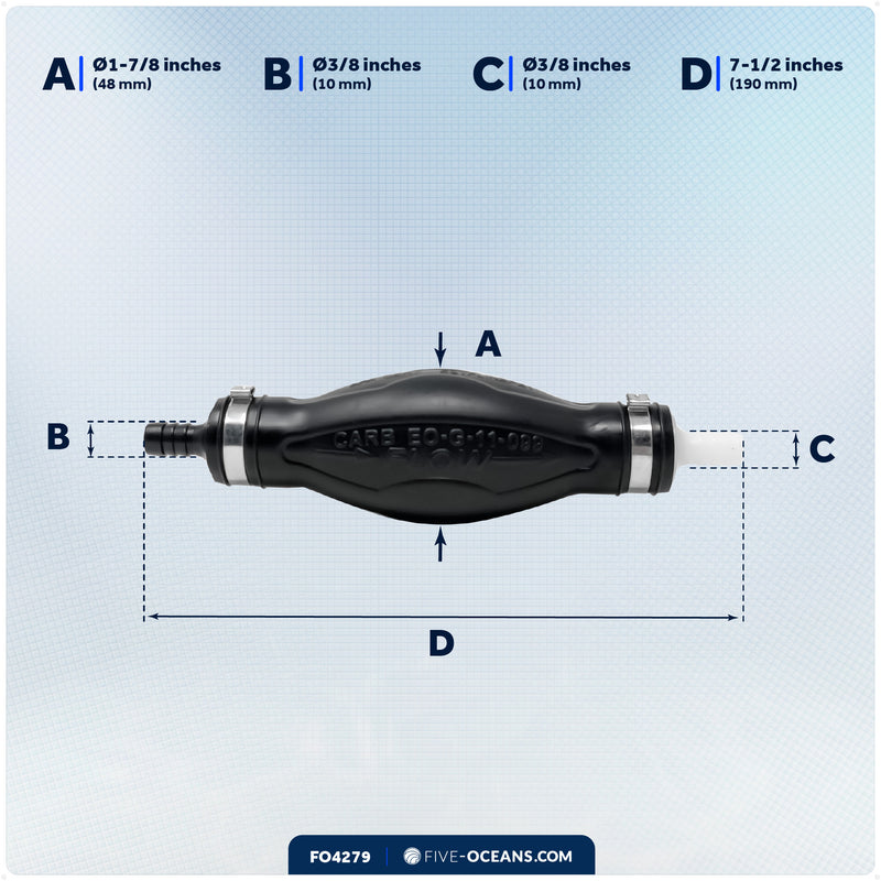 EPA 3/8" Fuel Primer Bulb - FO4279 - Five Oceans