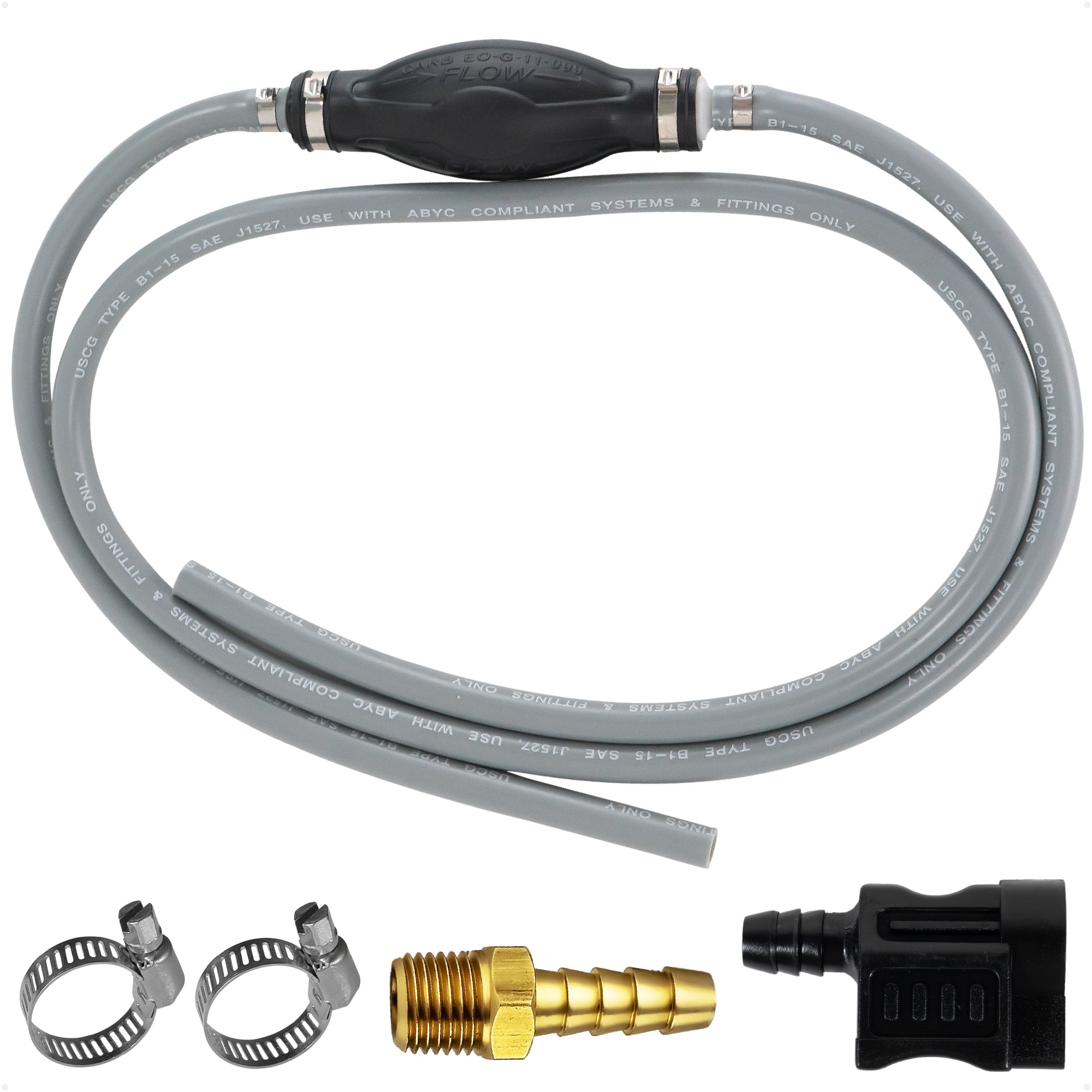 Marine Boat Fuel Line Kit for Honda Outboards, 3/8" x 6', EPA/CARB Approved - FO4280-4768-HON