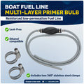 EPA 3/8" Fuel Line Assembly for Honda Outboards - FO4280-4768-HON - Five Oceans