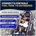 EPA 3/8" Fuel Line Assembly for OMC / Johnson / Evinrude Outboards - FO4281 - Five Oceans