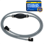 Mercury Marine Boat Fuel Line Kit, 3/8-Inch x 6-Foot, EPA/CARB Approved, Leakproof, Outboard Fuel Line for All Mercury Engine End and Tank End (Post-1998) Male fitting - FO4282 - Five Oceans
