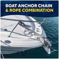 Windlass Anchor Rode, 1/2" 3-Strand Rope with 1/4" HTG4 Galvanized Steel Chain