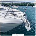 Windlass Anchor Rode, 1/2" x 100' Rope with 1/4" x 15' G4 Galvanized Chain - FO4286 - Five Oceans