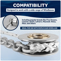 Windlass Anchor Rode, 1/2" 3-Strand Rope with 1/4" HTG4 Galvanized Steel Chain