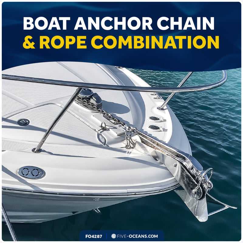 Windlass Anchor Rode - 1/2" x 200' 3-Strand Rope & 1/4" x 15' HTG4 Galvanized Chain, Hand-Spliced