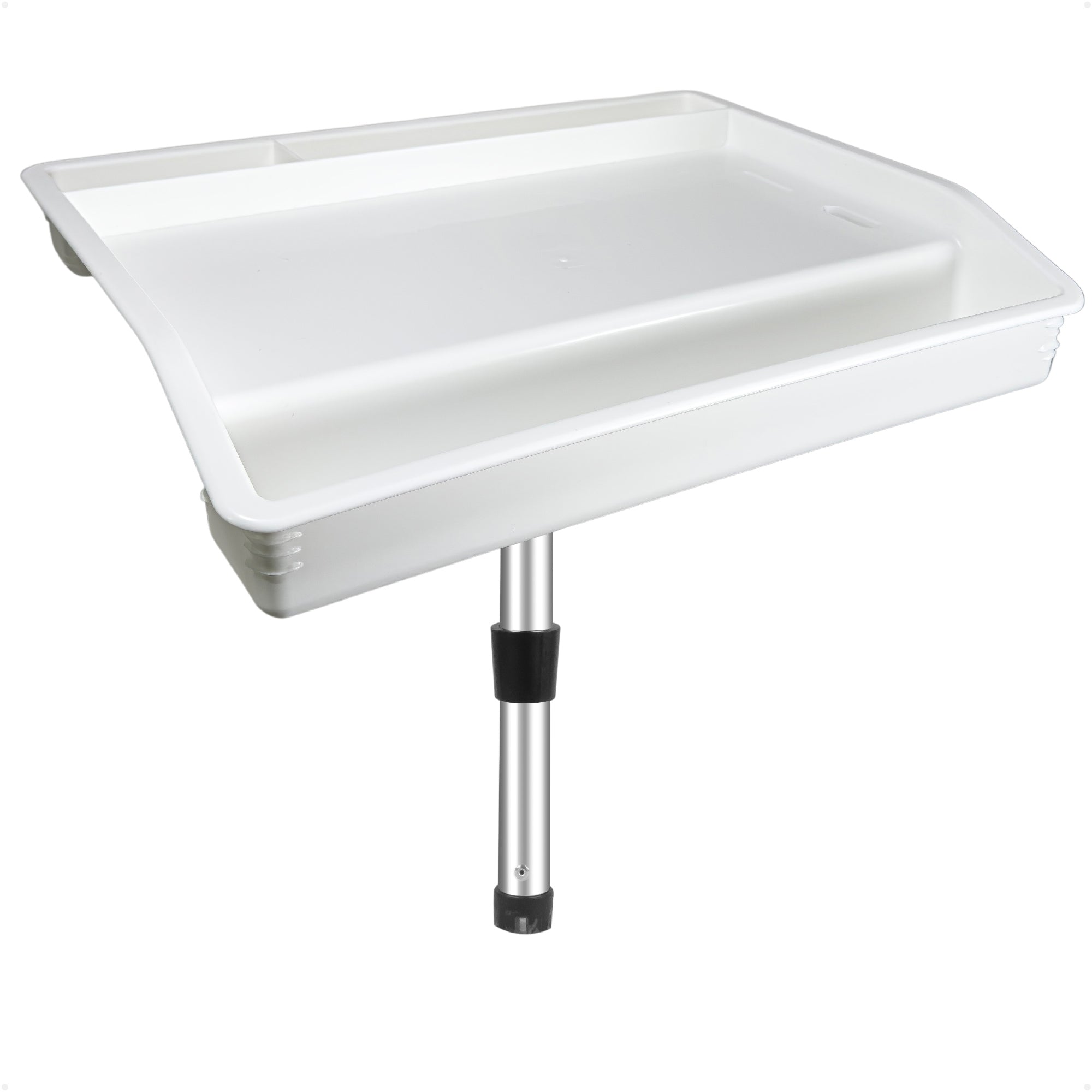 Fish Fillet Table / Cutting Board 17" x 14", Rod Holder Mount, White - FO4298 - Five Oceans