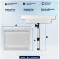 Fish Fillet Table / Cutting Board 17" x 14", Rod Holder Mount, White - FO4298 - Five Oceans