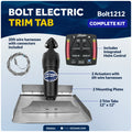 Bennett Marine Electric Trim Tab System 12" x 12", Complete Kit BOLT1212, 12V DC - FO4321 - Five Oceans