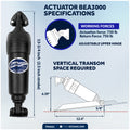 Bennett Marine Electric Trim Tab System 12" x 12", Complete Kit BOLT1212, 12V DC - FO4321 - Five Oceans