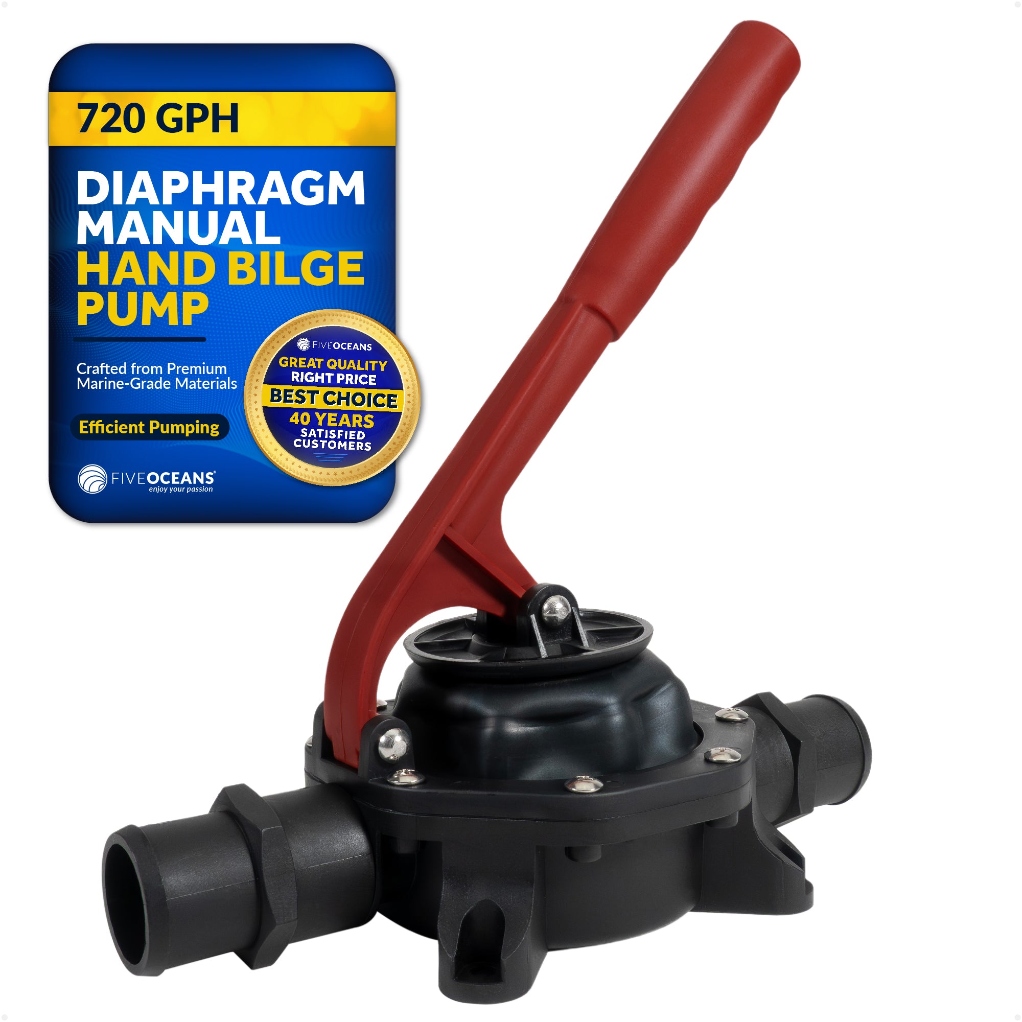 Diaphragm Manual Hand Bilge Pump - 720 GPH - FO4328 - Five Oceans