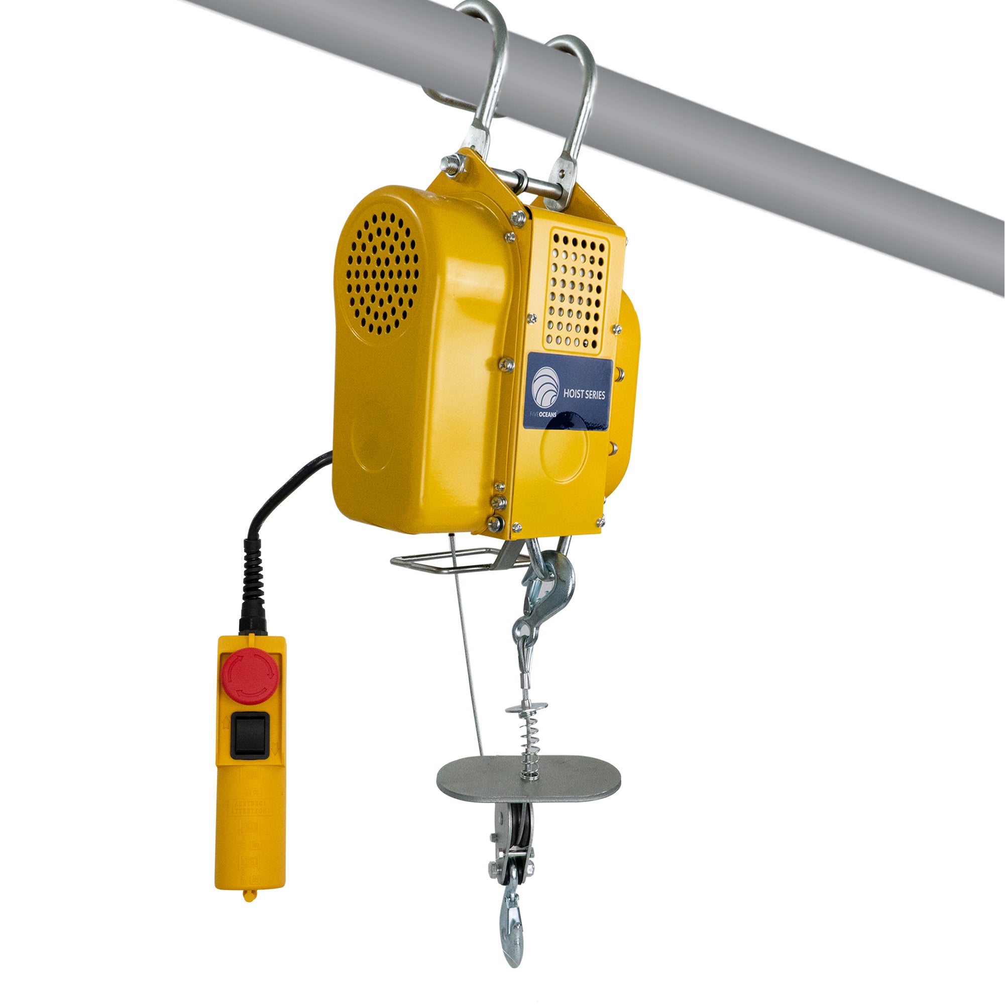 Portable Electric Hoist, Winch, 660 LBS / 300 KG,  6FT Remote Control - FO4336 - Five Oceans