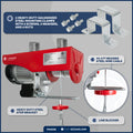 1320 Lb. Electric Hoist with 20Ft Cable Control, 120V AC - FO4338 - Five Oceans