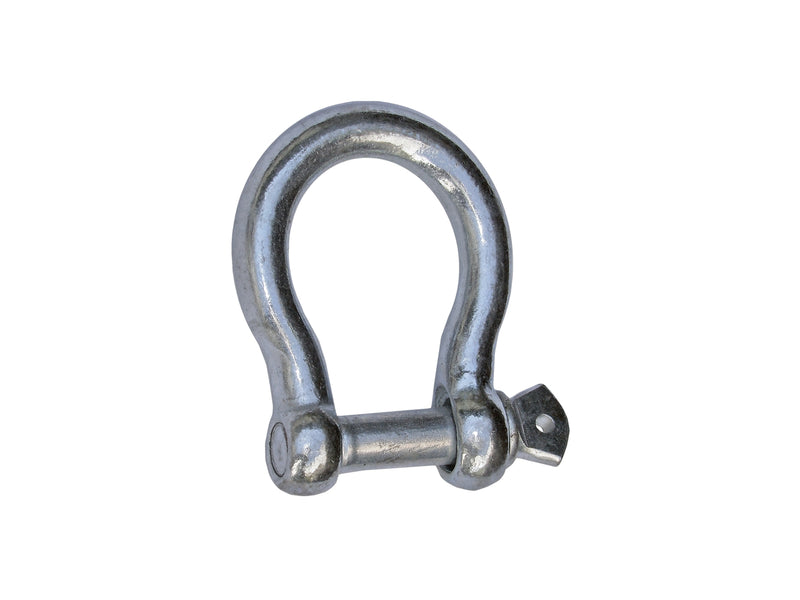 5/16" Screw Pin Bow Anchor Shackle, Galvanized Steel - FO433 - Five Oceans