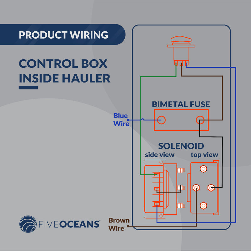 Line Hauler Pot Puller Up/Down Rocker Switch - FO4377 - Five Oceans