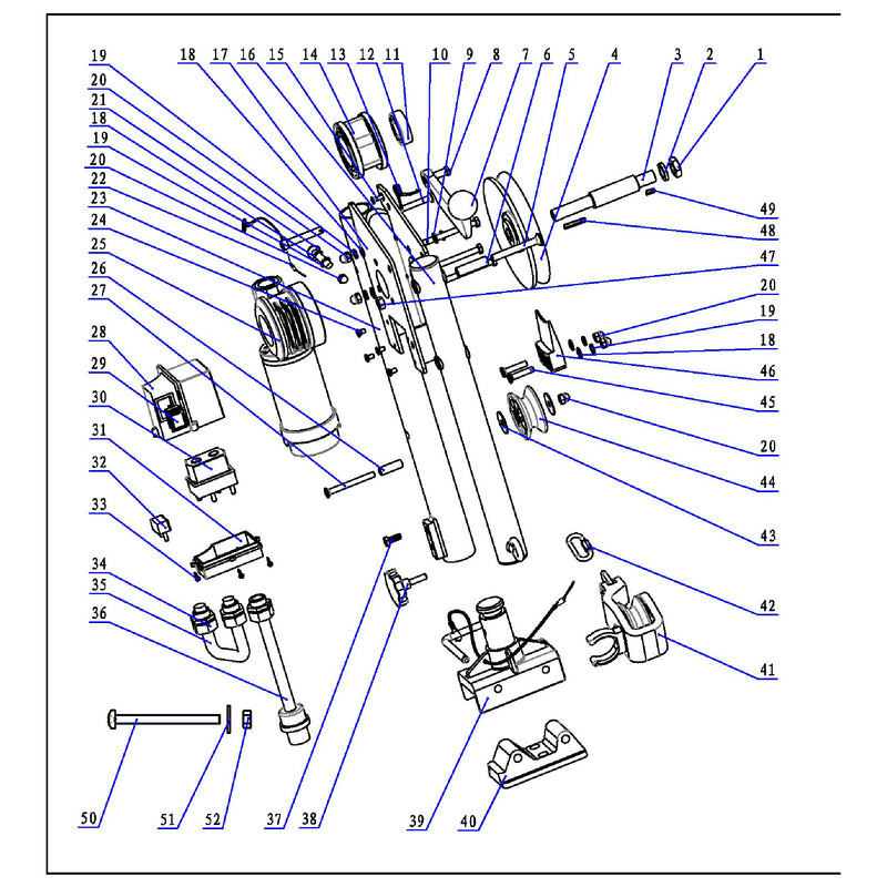 Line Hauler Pot Puller Up/Down Rocker Switch - FO4377 - Five Oceans