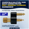 1/4" NPT Fuel Tank Connector for OMC / Johnson / Evinrude Outboards - FO4407 - Five Oceans