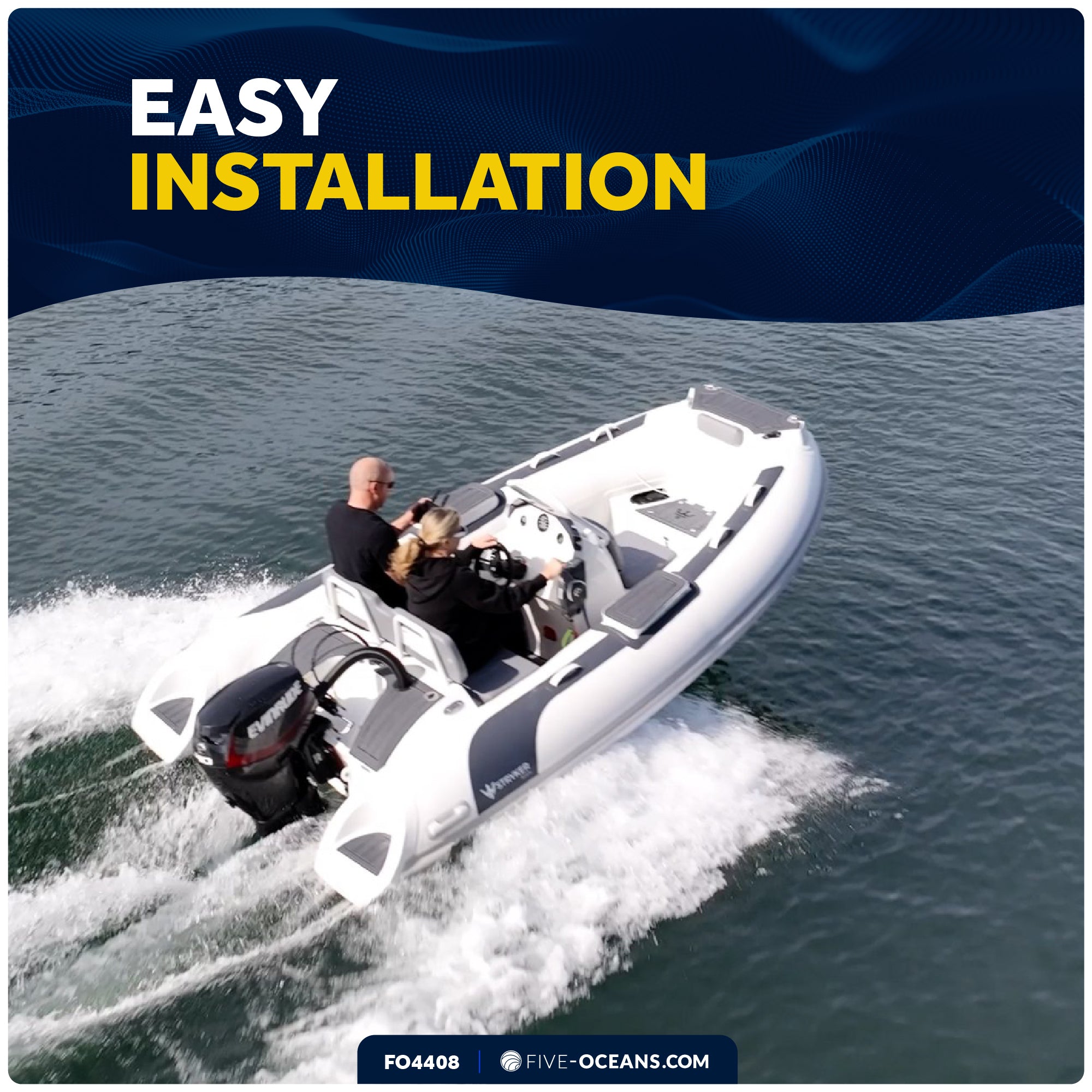 1/4" NPT Male Fuel Tank Connector for All Yamaha Female Fitting Tank End & Mercury Female Fitting Tank End Pre-1998, 2-Prong, Brass - FO4408 - Five Oceans