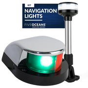 LED Bi-Color & Anchor Navigation Light Kit, 12V DC - 2NM - FO4429-C1 - Five Oceans