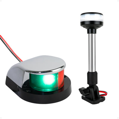 LED Bi-Color & Anchor Navigation Light Kit, 12V DC - 2NM