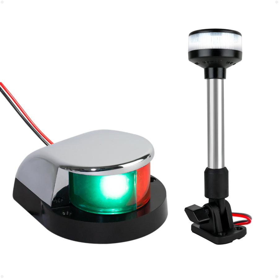 LED Bi-Color & Anchor Navigation Light Kit, 12V DC - 2NM