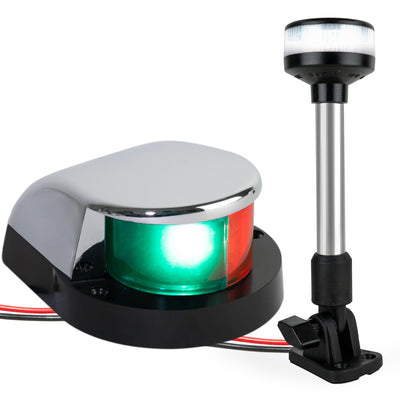 LED Bi-Color & Anchor Navigation Light Kit, 12V DC - 2NM - FO4429-C1 - Five Oceans