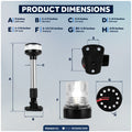 LED Bi-Color & Anchor Navigation Light Kit, 12V DC - 2NM