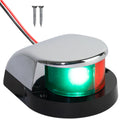 LED Bi-Color Navigation Light, Horizontal Mount 12V DC, 2NM, Silver