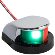 LED Bi-Color Navigation Light, Horizontal Mount 12V DC, 2NM, Silver - FO4429 - Five Oceans