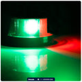 LED Bi-Color Navigation Light, Horizontal Mount 12V DC, 2NM, Silver - FO4429 - Five Oceans