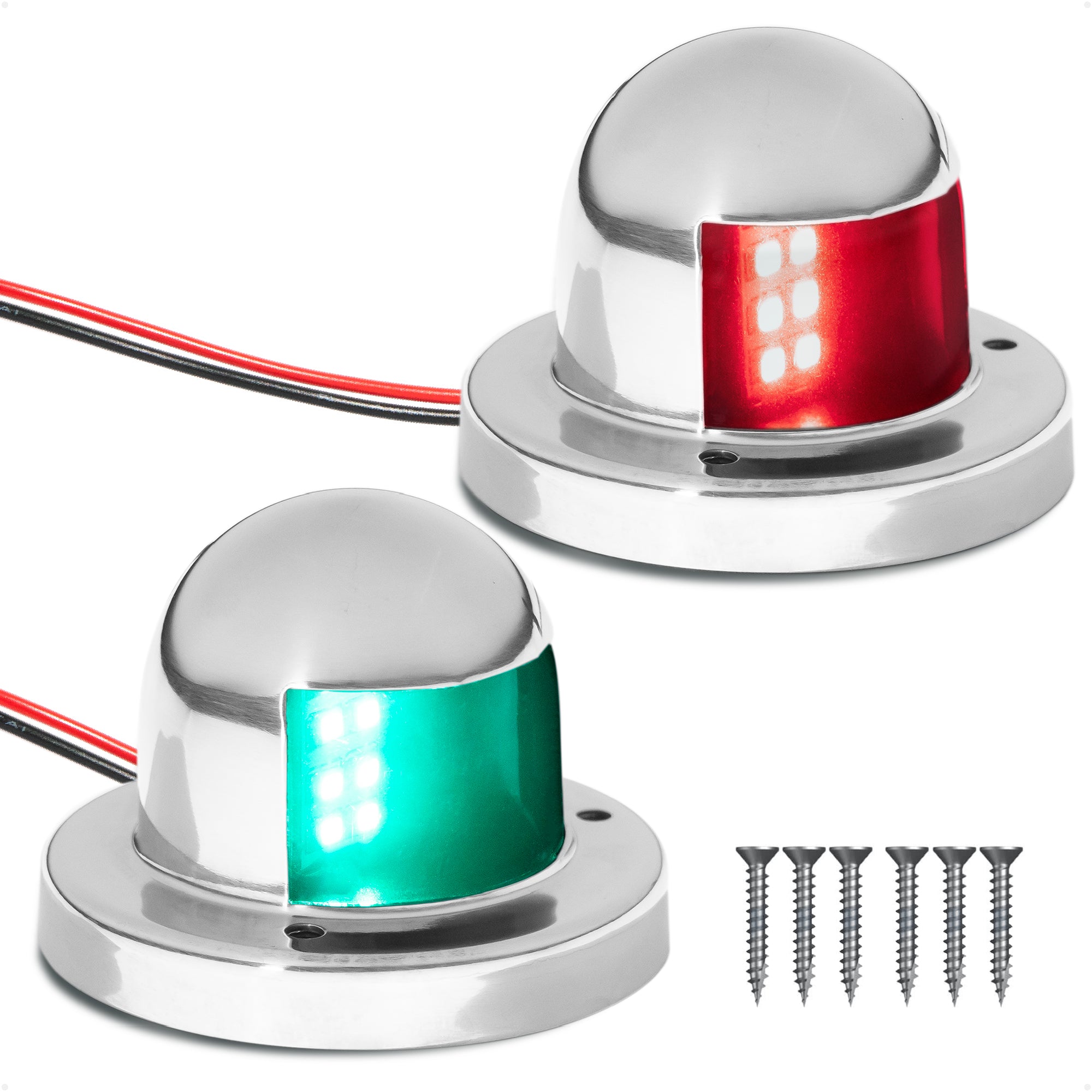 LED Navigation Side Lights - Horizontal Mount, 12V - 2NM - FO4431-C1