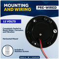 LED Navigation Side Lights - Horizontal Mount, 12V - 2NM