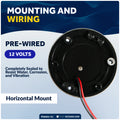 LED Navigation Side Lights - Horizontal Mount, 12V - 2NM - FO4431-C1 - Five Oceans