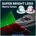 LED Navigation Side Lights - Horizontal Mount, 12V - 2NM