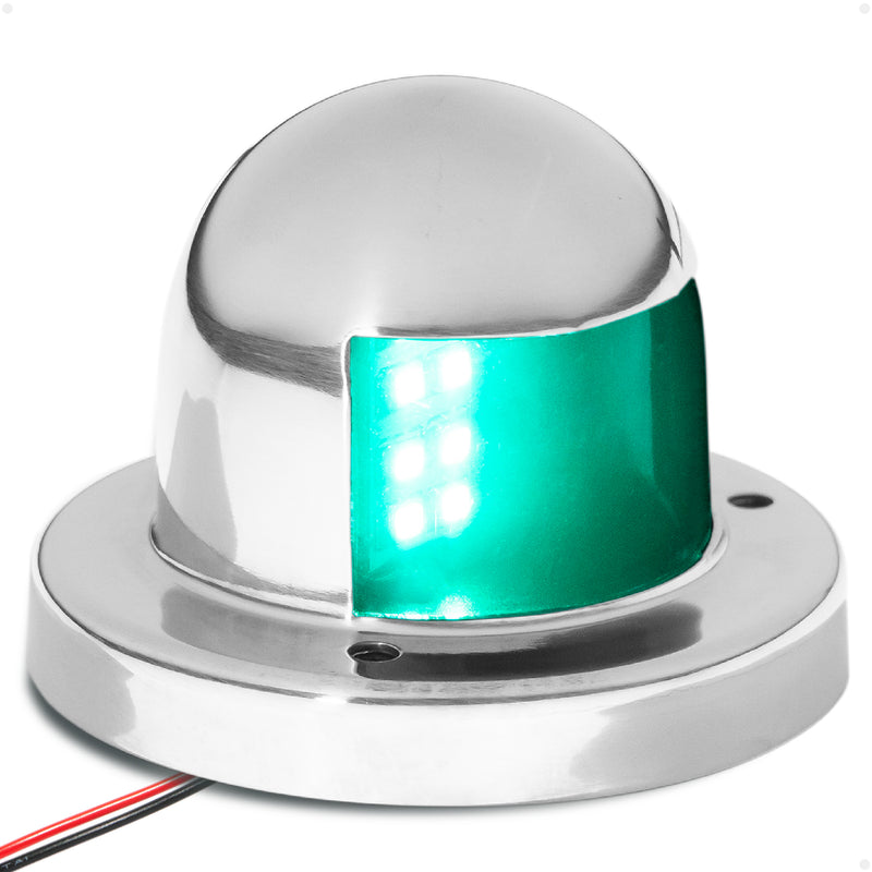 LED Bow Light, Green, Horizontal, 12V - FO4431 - Five Oceans