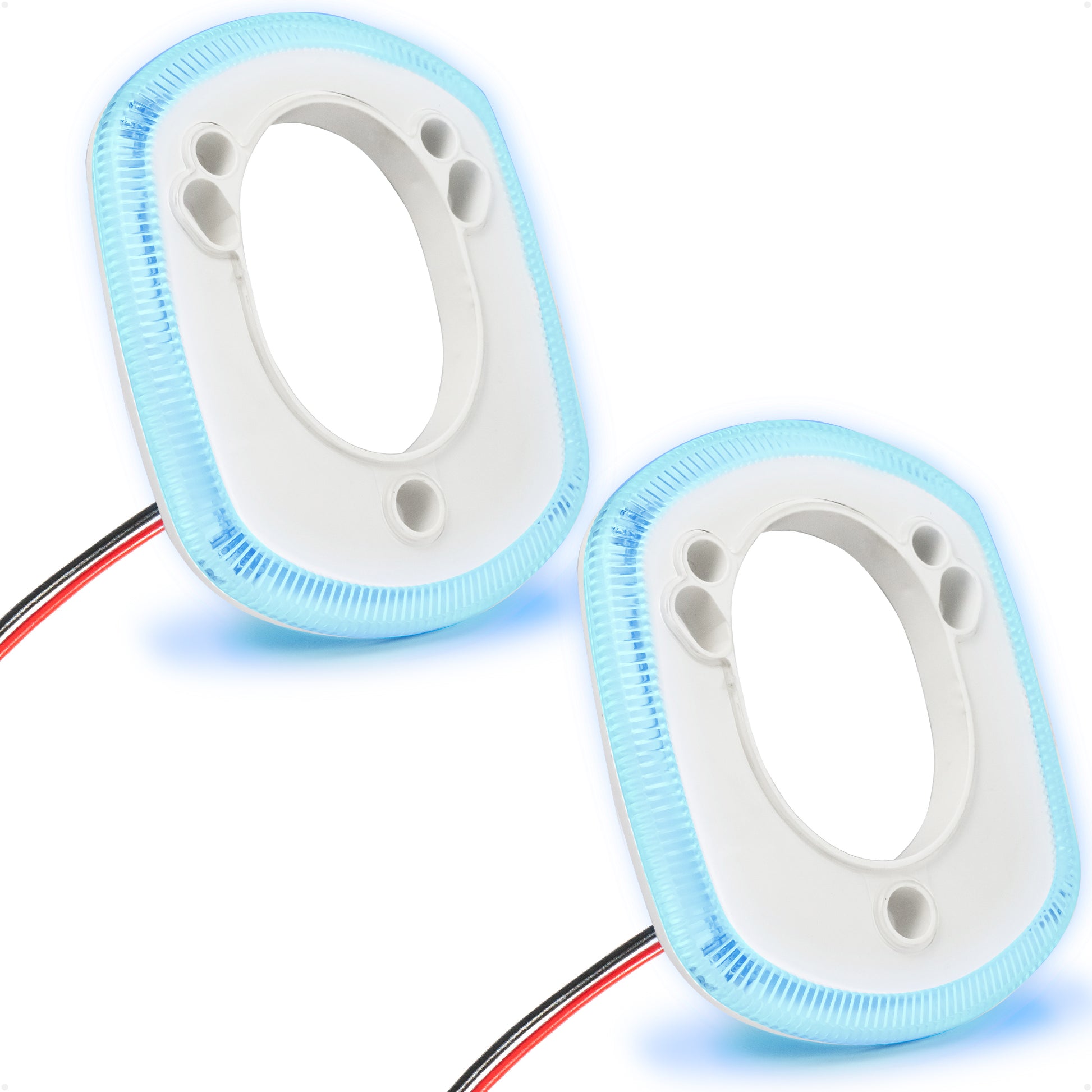 Rod Holder Accent Bezel Ring with Blue LED, 12V, 2-Pack – FO4433-M2 - Five Oceans
