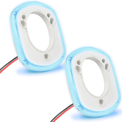 Rod Holder Accent Bezel Ring with Blue LED, 12V, 2-Pack – FO4433-M2 - Five Oceans