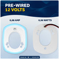 Rod Holder Accent Bezel Ring with Blue LED, 12V, 4-Pack – FO4433-M4 - Five Oceans