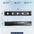 Mooring Snubber for Dock Lines, Fits 13/16" - 7/8" Rope, Rubber, 2-Pack - FO4435-M2 - Five Oceans