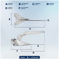13 Lb / 6 Kg. Delta Anchor, AISI316 Stainless Steel - FO4447 - Five Oceans