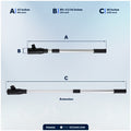 Tiller Extension Handle with Twist-Lock, Extends 25" - 40" - FO4455 - Five Oceans