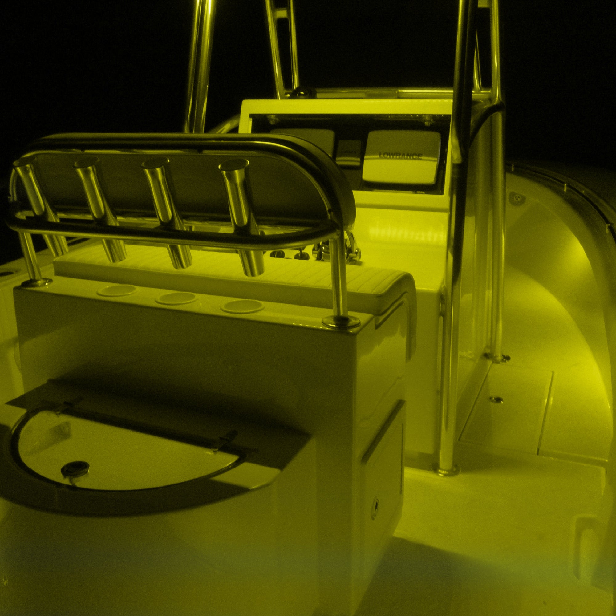 1-13/16" Square LED Surface-Mount Courtesy / Companionway Light, Warm White, 12V, 2-Pack - FO4457-M2