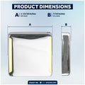 1-13/16" Square LED Surface-Mount Courtesy / Companionway Light, Warm White, 12V, 2-Pack - FO4457-M2 - Five Oceans