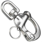 5" Pin Release Snap Shackle with Swivel Eye, AISI316 Stainless Steel - FO445 - Five Oceans