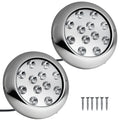LED Underwater Light, Blue, AISI316 Stainless Stee, 10-30V, 2-Pack - FO4461-M2 - Five Oceans