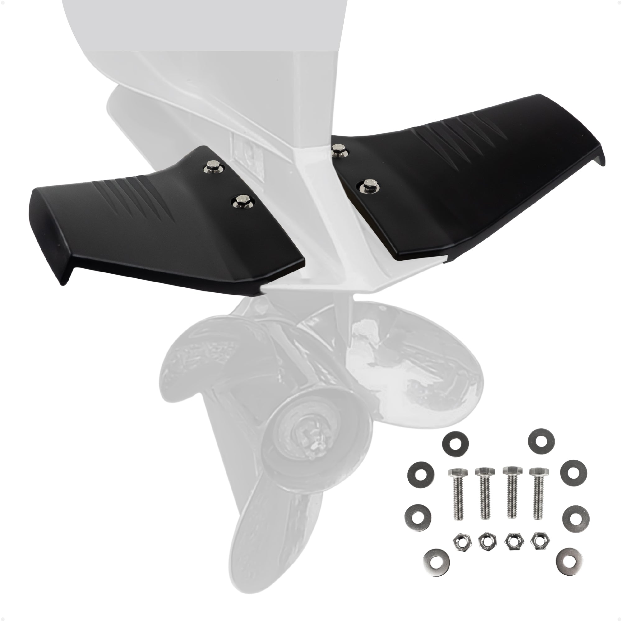 Hydrofoil for Outboard Motors Up to 50HP, Black - FO4470 - Five Oceans