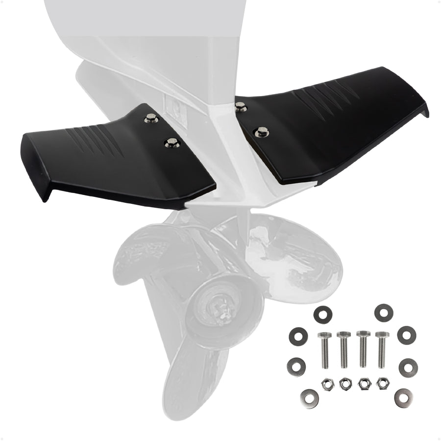 Hydrofoil for Outboard Motors Up to 50HP, Black - FO4470 - Five Oceans