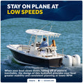 Hydrofoil for Outboard Motors Up to 50HP, Black - FO4470 - Five Oceans