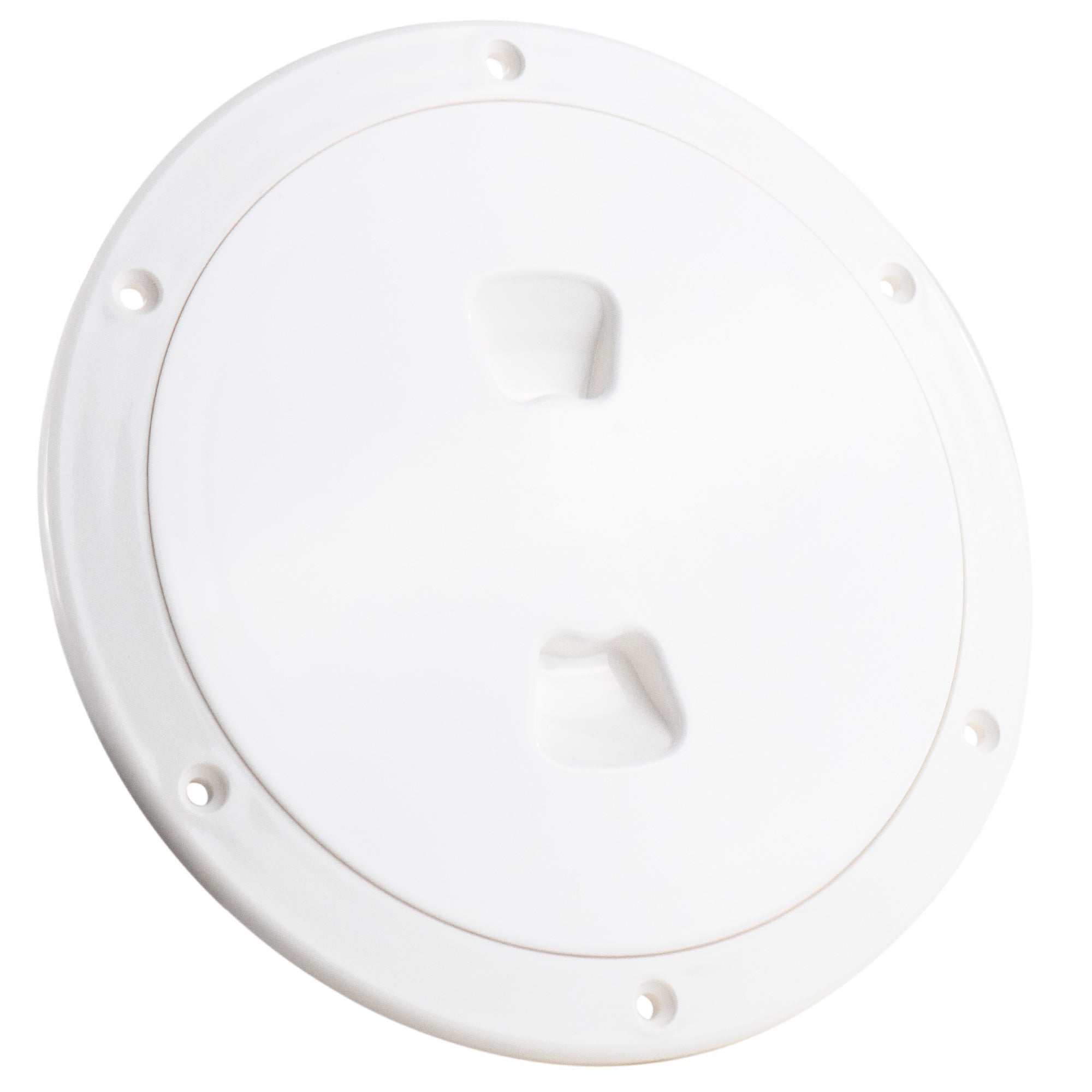 4" Deck Plate, Round Off-White - FO4473